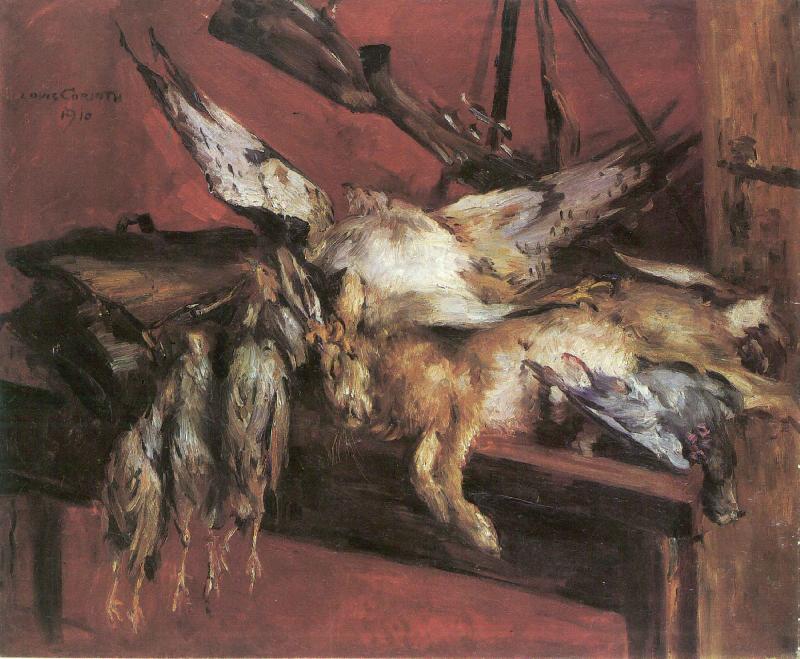 Lovis Corinth Hase und Rebhuhner oil painting picture
